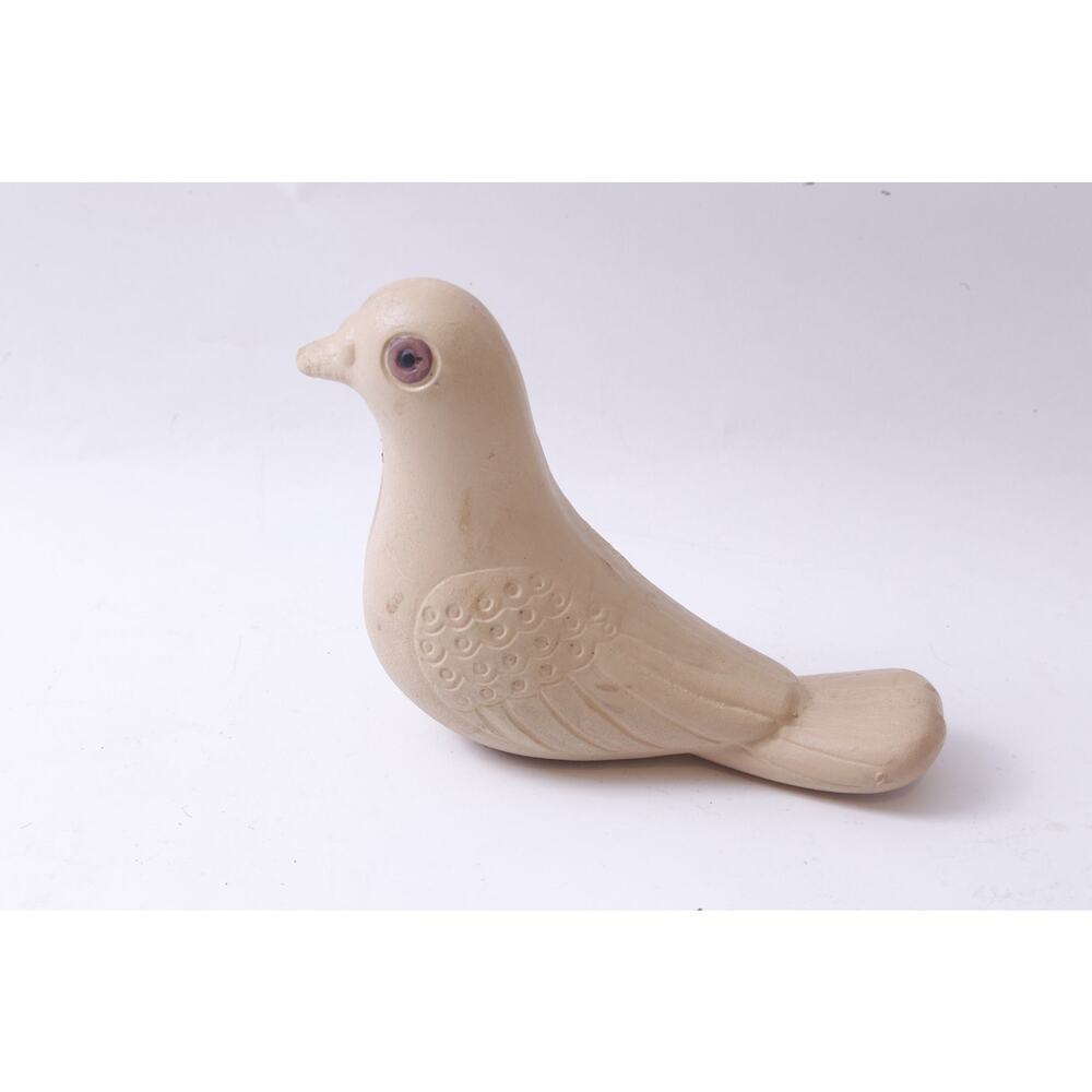 Pigeon, Bird, Beige, Sitting, Soviet, USSR, Rubber, Figure, 5 1/2", Squeaky